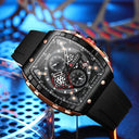 Luxury Square Quartz Chronograph Watch for Men - Waterproof Luminous Timepiece  ourlum.com   