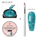 Baby Boomer Nail Extension Gel Set for Ombre Camouflage