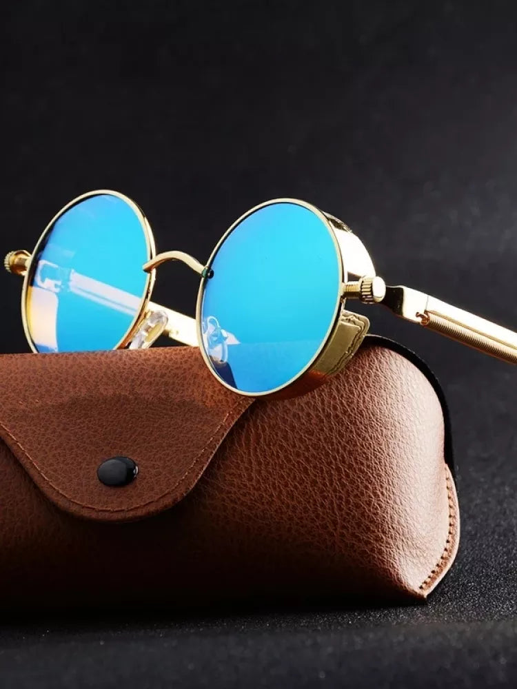 Metal Steampunk Sunglasses: Stylish Vintage Eyewear for Men and Women  ourlum.com   