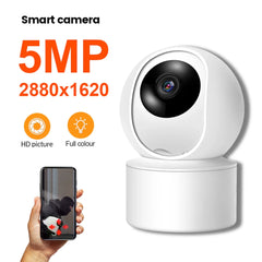 5MP WiFi Security Camera with AI Motion Detection and Enhanced Night Vision