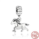 Sterling Silver Puppy Family Zircon Pendant For Dog Lovers