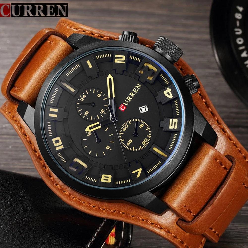 CURREN Luxury Waterproof Quartz Watch: Stylish Men's Wristwatch  ourlum.com   