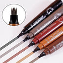 5 Colors Microblading Eyebrow Pen Waterproof Liquid Eyebrow Pencil Long Lasting Eyebrow Tattoo Pen 4 oints eyebrow pen Cosmetics  ourlum.com   