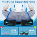 Memory Foam Coccyx Cushion for Back Pain Relief Portable