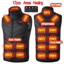 New 17 Heated Vest Jacket Fashion for Men Women Winter