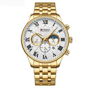 CURREN 2023 Men's Waterproof Chronograph Watch with Luminous Hands - Stylish Stainless Steel Sport Timepiece  OurLum.com gold CHINA 