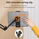 Tablet Holder for Bed with 90cm Metal Arm 360 Rotating Stand