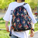 Women's Backpack Drawstring Large Capacity Lightweight Leisure