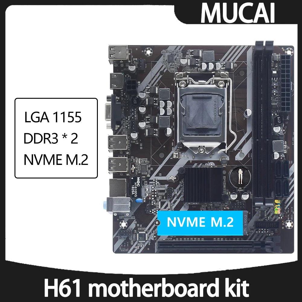 MUCAI H61 Motherboard: Enhanced Performance with NVME SSD  ourlum.com Motherboards  