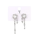 Heart Star Tassel Earrings Vintage Y2K Fashion Jewelry