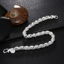 Sterling Silver Chain Bracelet Elegant Party Wedding Gift