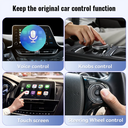 New 2 In1 Carplay Android Auto Glass Mirror Adapter Device