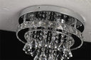 Crystal Chandelier Chrome Ceiling Lamps Led Flush Mount Light