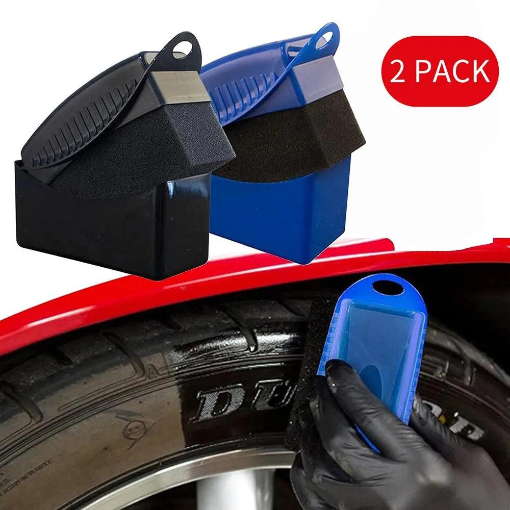 Tire Waxing & Polishing Kit: Wheel Detailing Sponge & Microfiber Pads  ourlum.com   