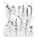 Layered Floral Alphabet Stencils and Cutting Dies Set