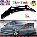 Glossy Black Duckbill Trunk Spoiler for Audi A3 S3 RS3