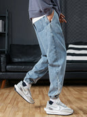 Big Size Men's Jogger Jeans 6XL 7XL 8XL Casual Denim Pants