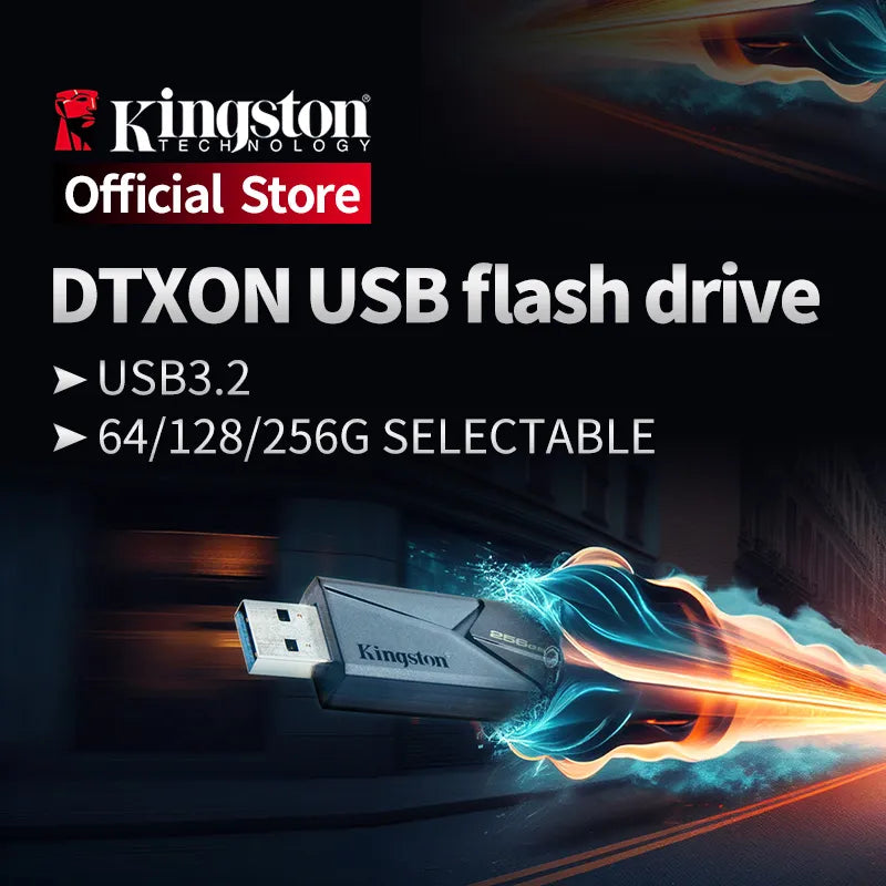Kingston DTXON 256GB Black USB Flash Drive: Fast Data Transfer & Durable Design  ourlum.com 64GB  