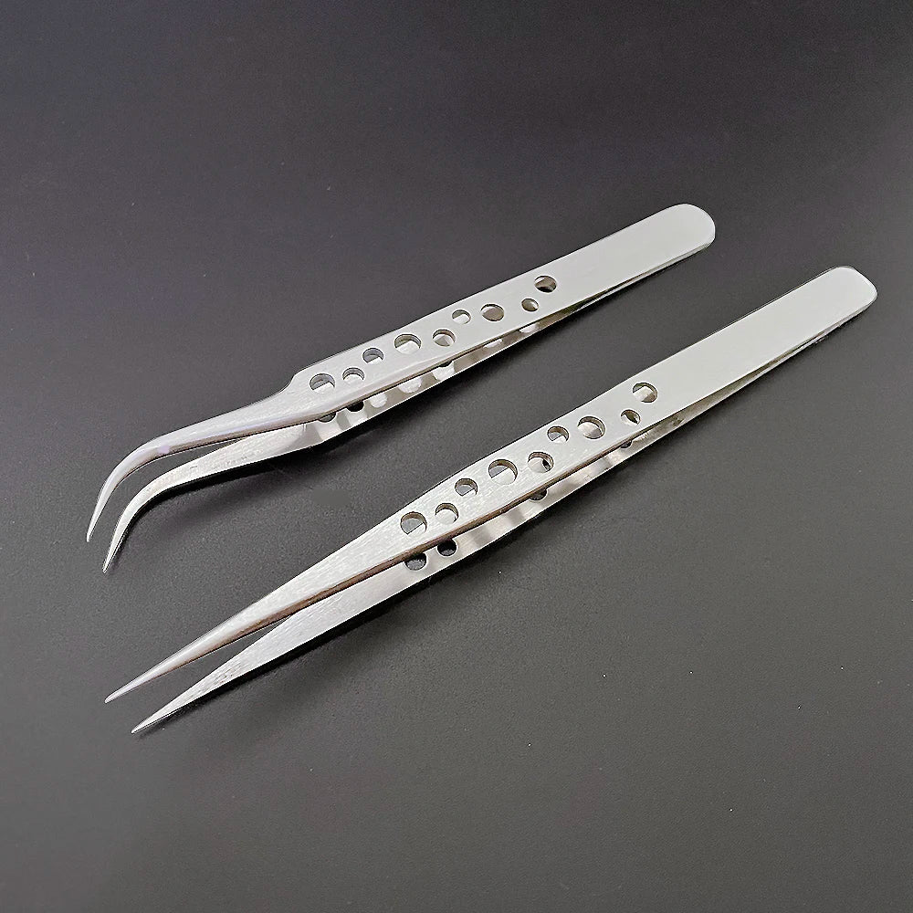 Industrial Precision Tweezers Set: Anti-static Stainless Phone Repair Kit  ourlum.com   