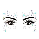 3D Sexy Face Tattoo Stickers Temporary Tattoos Glitter Fake Tattoo Rhinestones Masquerade for Women Party Face Jewels Tattoo  ourlum.com NO.5  