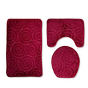 Soft Bathroom Mat Set: Absorbent Shower Rugs for Comfort