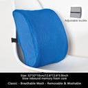 Ergonomic Gel Memory Foam Lumbar Support Cushion for Car