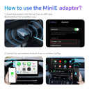 Mini Wired to Wireless CarPlay and Android Auto 2in1 AI Box