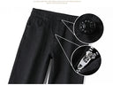 Men's pure black jeans Korean version trendy straight fit pants men's comfortable and elastic classic business jeans