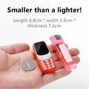 SERVO Small Mobile Phone Bluetooth Dialer Magic Voice Low Radiation Mini Cellphone