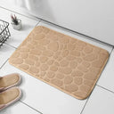 Mat Non Slip Cobblestone Embossed Bathroom Rug Memory Foam