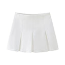 ZEVITY Women's Elegant High Waist Pleated Culottes Shorts  ourlum.com HH P2576W S United State