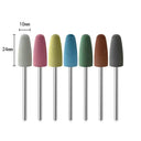 6pcs/set Rubber Silicon Nail Drill Milling Cutter for Manicure Bit Flexible Polisher Machine Electric Nail File Art Tools  ourlum.com GXJ 7-15  