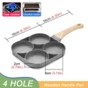 Non-Stick 4-Hole Omelet and Pancake Frying Pan Cookware