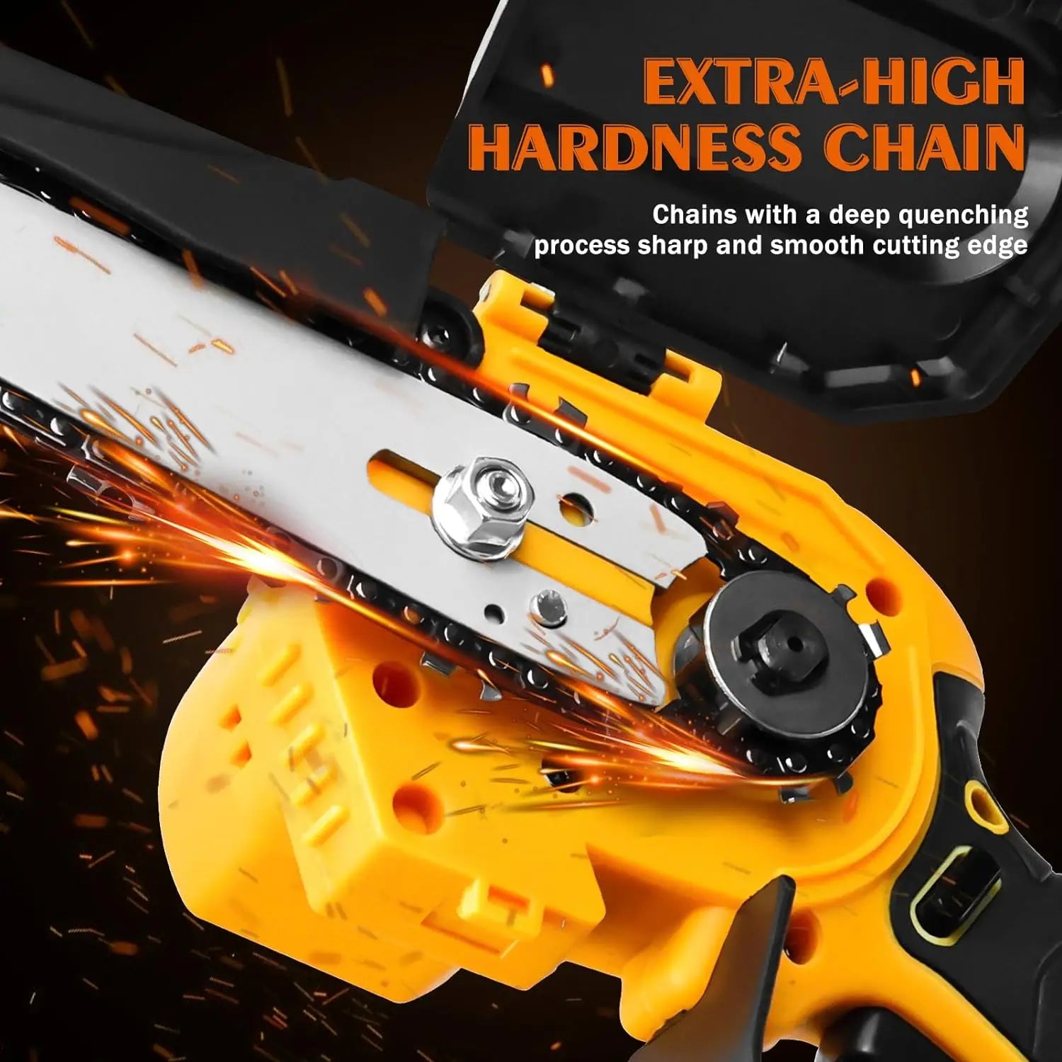 6 Inch 550W Brushless Cordless Chainsaw for Dewalt - Powerful Garden Wood Cutter