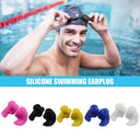 1 Pair Waterproof Soft Earplugs Silicone Portable Ear Plugs