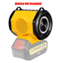 Cordless Bluetooth Speaker with USB Type-C for Dewalt Batteries