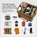 30L Camping Storage Bag - Durable Oxford Organizer for Picnic Cookware & Outdoor Gear