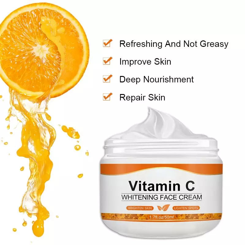 Radiant Glow Vitamin C Dark Spot Cream: Youthful Skin Secret  ourlum.com 50G  