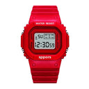 Colorful LED Sports Watch for Boys, Girls, Students, Men, and Women  ourlum.com Red  