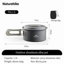 Naturehike 1L Aluminum Camping Cookware Set for Adventurers