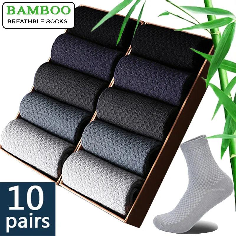 Bamboo Comfort Men's Compression Socks Set - 10 Pairs, Autumn Collection  ourlum.com   