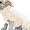 Cozy Knitted Pet Sweater: Stylish Winter Outfit for Small Dogs & Cats  ourlum.com White XS 