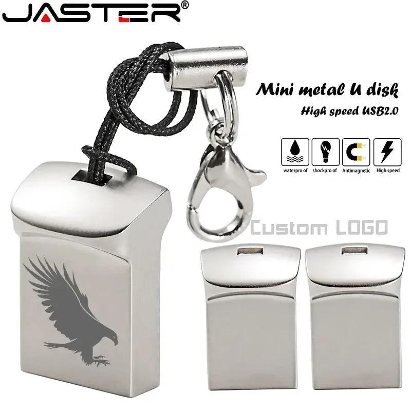 JASTER Silver Business USB Flash Drives: Custom Logo Pen Drive - Corporate Gift Solution  ourlum.com   