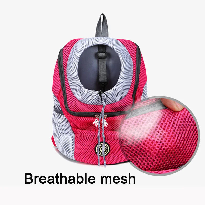 Pet Travel Backpack Breathable Mesh Dog Cat Carrier Fashionable Design  ourlum.com   