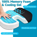 Cooling Gel Memory Foam Seat Cushion for Office and Car