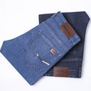 Summer Classic Shorts Jeans Men Denim Pants Casual Blue