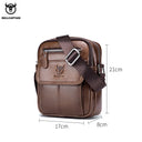 Bullcaptain Casual Men's Shoulder Bags High-Quality Leather