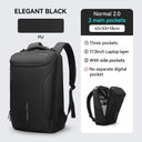 Stylish Waterproof Business Backpack for Men with USB Charging