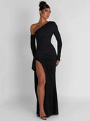 Mozision Maxi Dress Seductive Night Outfit for Club Goddesses