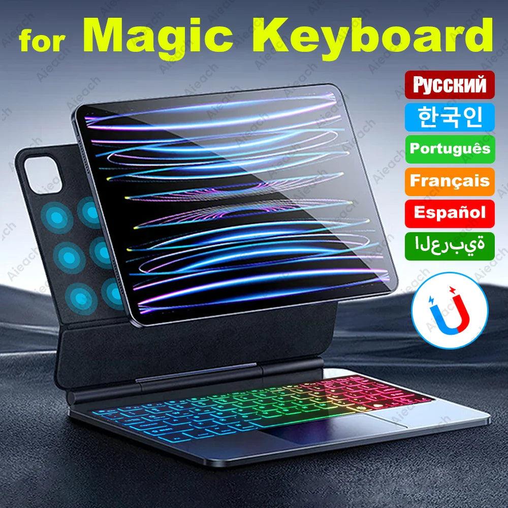 Magic Keyboard Case for iPad Air: Boost Productivity with Backlit Keyboard & Adjustable Angles  ourlum.com   